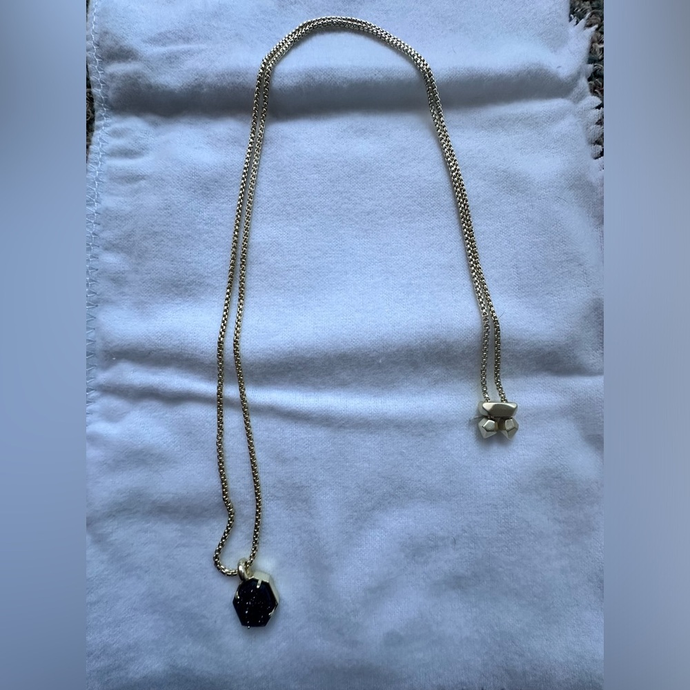 Kendra Scott graphite sparkle necklace